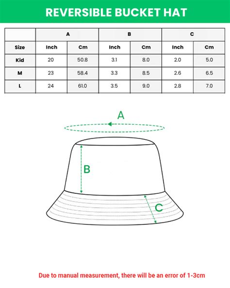 burberry bucket hat size chart.